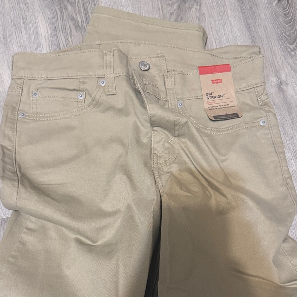 Levi's 514 Straight Fit Tan Pants